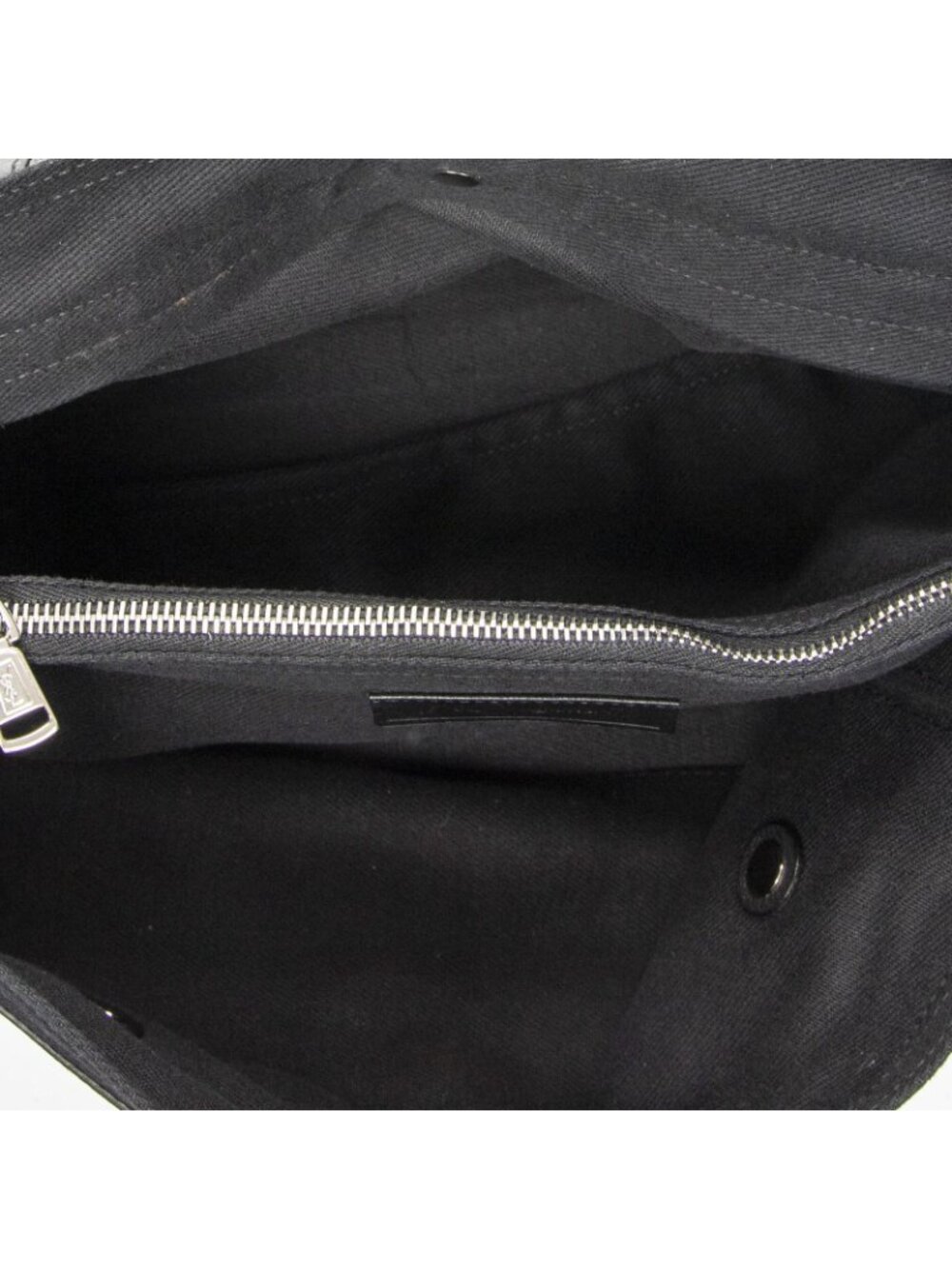 Saint Laurent Black Grain Calf Leather Shoulder Bag - Picture 9 of 10